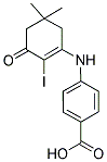 4-((2-IODO-5,5-DIMETHYL-3-OXOCYCLOHEX-1-ENYL)AMINO)BENZOIC ACID Struktur