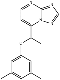 3,5-DIMETHYLPHENYL 1-[1,2,4]TRIAZOLO[1,5-A]PYRIMIDIN-7-YLETHYL ETHER Struktur