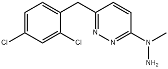 3-(2,4-DICHLOROBENZYL)-6-(1-METHYLHYDRAZINO)PYRIDAZINE Struktur