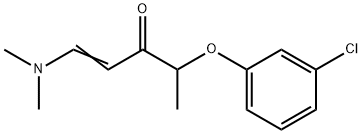 4-(3-CHLOROPHENOXY)-1-(DIMETHYLAMINO)-1-PENTEN-3-ONE Struktur