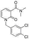 1-(3,4-DICHLOROBENZYL)-N,N-DIMETHYL-2-OXO-1,2-DIHYDRO-3-PYRIDINECARBOXAMIDE Struktur