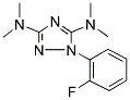 1-(2-FLUOROPHENYL)-N3,N3,N5,N5-TETRAMETHYL-1H-1,2,4-TRIAZOLE-3,5-DIAMINE Struktur