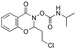 2-(2-CHLOROETHYL)-4-OXO-3,4-DIHYDRO-2H-1,3-BENZOXAZIN-3-YL N-ISOPROPYLCARBAMATE Struktur