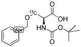 L-SERINE-N-T-BOC, O-BENZYL ETHER (3-13C) Struktur