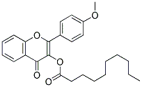 2-(4-METHOXYPHENYL)-4-OXO-4H-CHROMEN-3-YL DECANOATE Struktur