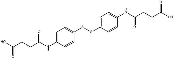 4-[4-((4-[(4-HYDROXY-4-OXOBUTANOYL)AMINO]PHENYL)DISULFANYL)ANILINO]-4-OXOBUTANOIC ACID Struktur