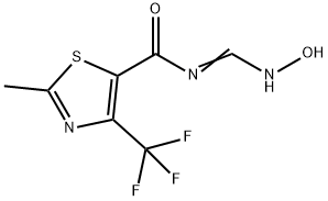 N-[(HYDROXYIMINO)METHYL]-2-METHYL-4-(TRIFLUOROMETHYL)-1,3-THIAZOLE-5-CARBOXAMIDE Struktur