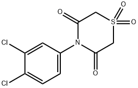 4-(3,4-DICHLOROPHENYL)-1LAMBDA6,4-THIAZINANE-1,1,3,5-TETRAONE Struktur