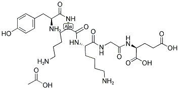 BETA-ENDORPHIN (27-31) (HUMAN) ACETATE SALT Struktur