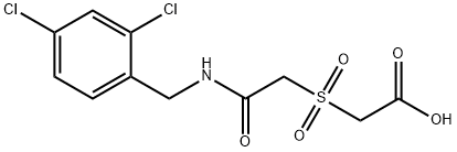 2-((2-[(2,4-DICHLOROBENZYL)AMINO]-2-OXOETHYL)SULFONYL)ACETIC ACID Struktur