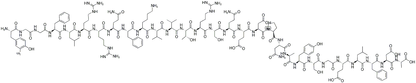 ([125I]-TYR)-LEUMORPHIN (HUMAN) Struktur