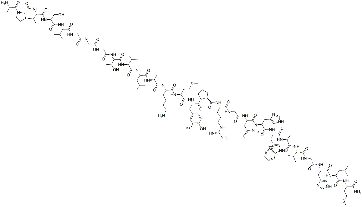 ([125I]-TYR)-GRP (PORCINE) Struktur