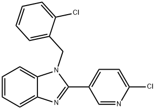 1-(2-CHLOROBENZYL)-2-(6-CHLORO-3-PYRIDINYL)-1H-1,3-BENZIMIDAZOLE Struktur