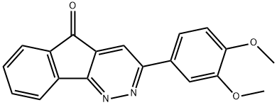 3-(3,4-DIMETHOXYPHENYL)-5H-INDENO[1,2-C]PYRIDAZIN-5-ONE Struktur