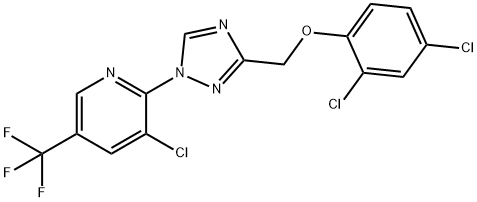 (1-[3-CHLORO-5-(TRIFLUOROMETHYL)-2-PYRIDINYL]-1H-1,2,4-TRIAZOL-3-YL)METHYL 2,4-DICHLOROPHENYL ETHER Struktur