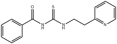 N-BENZOYL-N'-[2-(2-PYRIDINYL)ETHYL]THIOUREA Struktur