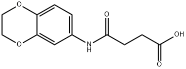 4-(2,3-DIHYDRO-1,4-BENZODIOXIN-6-YLAMINO)-4-OXOBUTANOIC ACID Struktur