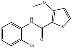 N-(2-BROMOPHENYL)-3-METHOXY-2-THIOPHENECARBOXAMIDE Struktur