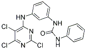 N-PHENYL-N'-(3-[(2,5,6-TRICHLOROPYRIMIDIN-4-YL)AMINO]PHENYL)UREA Struktur