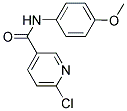 6-CHLORO-N-(4-METHOXYPHENYL)NICOTINAMIDE Struktur