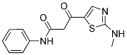 3-[2-(METHYLAMINO)-1,3-THIAZOL-5-YL]-3-OXO-N-PHENYLPROPANAMIDE Struktur