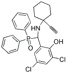 2,4-DICHLORO-6-((DIPHENYLPHOSPHORYL)[(1-ETH-1-YNYLCYCLOHEXYL)AMINO]METHYL)PHENOL Struktur