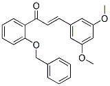 1-[2-(BENZYLOXY)PHENYL]-3-(3,5-DIMETHOXYPHENYL)PROP-2-EN-1-ONE Struktur