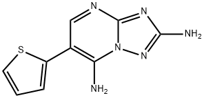 2-AMINO-6-(2-THIENYL)[1,2,4]TRIAZOLO[1,5-A]PYRIMIDIN-7-YLAMINE Struktur