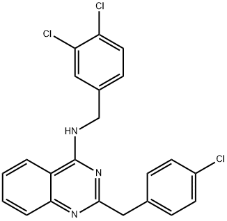 2-(4-CHLOROBENZYL)-N-(3,4-DICHLOROBENZYL)-4-QUINAZOLINAMINE Struktur