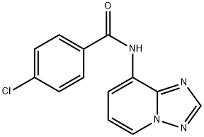 4-CHLORO-N-[1,2,4]TRIAZOLO[1,5-A]PYRIDIN-8-YLBENZENECARBOXAMIDE Struktur