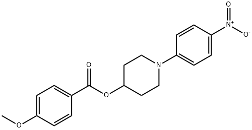 1-(4-NITROPHENYL)-4-PIPERIDINYL 4-METHOXYBENZENECARBOXYLATE Struktur