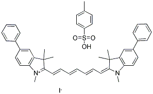 1,3,3-TRIMETHYL-5-PHENYL-2-(7-(1,3,3-TRIMETHYL-5-PHENYL-1H-2(3H)-INDOLIDENE)-1,3,5-HEPTATRIENYL)-3H-INDOLIUM IODIDE, 4-TOLUENESULFONATE Struktur