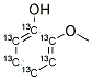 GUAIACOL (RING-13C6) Struktur