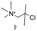 (2-CHLORO-2-METHYLPROPYL)(TRIMETHYL)AMMONIUM IODIDE Struktur