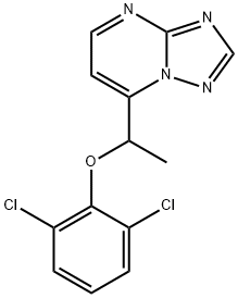 2,6-DICHLOROPHENYL 1-[1,2,4]TRIAZOLO[1,5-A]PYRIMIDIN-7-YLETHYL ETHER Struktur