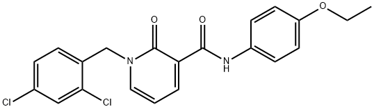 1-(2,4-DICHLOROBENZYL)-N-(4-ETHOXYPHENYL)-2-OXO-1,2-DIHYDRO-3-PYRIDINECARBOXAMIDE Struktur