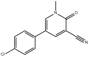 5-(4-CHLOROPHENYL)-1-METHYL-2-OXO-1,2-DIHYDRO-3-PYRIDINECARBONITRILE Struktur