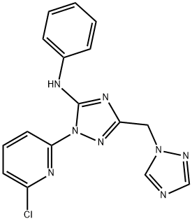 1-(6-CHLORO-2-PYRIDINYL)-N-PHENYL-3-(1H-1,2,4-TRIAZOL-1-YLMETHYL)-1H-1,2,4-TRIAZOL-5-AMINE Struktur