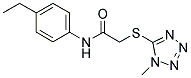 N-(4-ETHYLPHENYL)-2-[(1-METHYL-1H-1,2,3,4-TETRAAZOL-5-YL)SULFANYL]ACETAMIDE Struktur