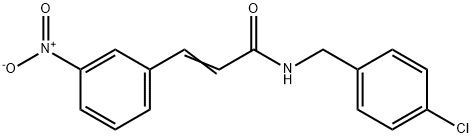 N-(4-CHLOROBENZYL)-3-(3-NITROPHENYL)ACRYLAMIDE Struktur