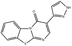 3-(1H-PYRAZOL-5-YL)-4H-PYRIMIDO[2,1-B][1,3]BENZOTHIAZOL-4-ONE Struktur