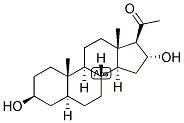 5-ALPHA-PREGNAN-3-BETA, 16-ALPHA-DIOL-20-ONE Struktur