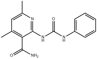 2-[(ANILINOCARBONYL)AMINO]-4,6-DIMETHYLNICOTINAMIDE Struktur