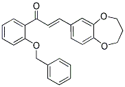 1-[2-(BENZYLOXY)PHENYL]-3-(3,4-DIHYDRO-2H-1,5-BENZODIOXEPIN-7-YL)PROP-2-EN-1-ONE Struktur