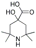 4-HYDROXY-2,2,6,6-TETRAMETHYL-PIPERIDINE-4-CARBOXYLIC ACID Struktur