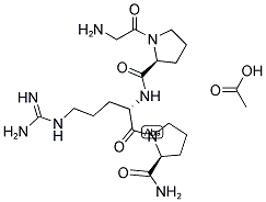 GLY-PRO-ARG-PRO AMIDE ACETATE SALT Struktur