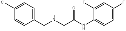 2-[(4-CHLOROBENZYL)AMINO]-N-(2,4-DIFLUOROPHENYL)ACETAMIDE Struktur