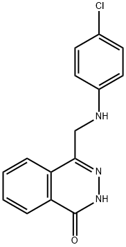 4-[(4-CHLOROANILINO)METHYL]-1(2H)-PHTHALAZINONE Struktur