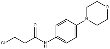 3-CHLORO-N-(4-MORPHOLINOPHENYL)PROPANAMIDE Struktur