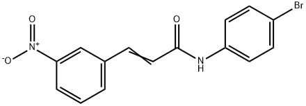 N-(4-BROMOPHENYL)-3-(3-NITROPHENYL)ACRYLAMIDE Struktur